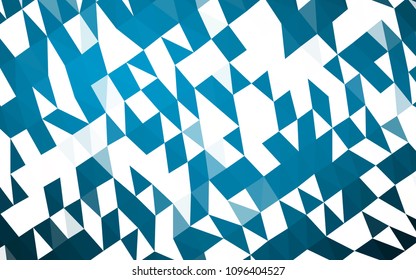 Light BLUE vector abstract polygonal template. Creative geometric illustration in Origami style with gradient. The best triangular design for your business.