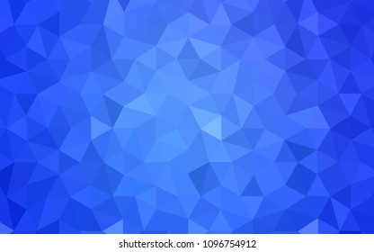 Light BLUE vector abstract polygonal pattern. Shining colorful illustration with triangles. Best triangular design for your business.