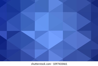 Light BLUE vector abstract polygonal background. Colorful illustration in abstract style with gradient. The best triangular design for your business.