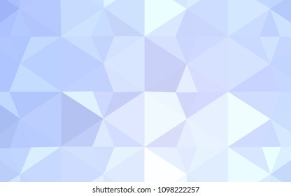 Light BLUE vector abstract polygonal template. Modern abstract illustration with triangles. New template for your brand book.
