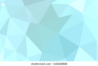 Light BLUE vector abstract polygonal pattern. Colorful abstract illustration with triangles. Polygonal design for your web site.