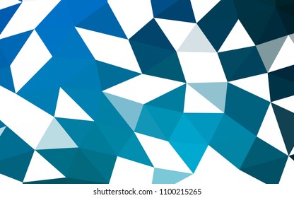 Light BLUE vector abstract polygonal abstract polygonal. Creative illustration in halftone style with gradient. A completely new template for your business design.