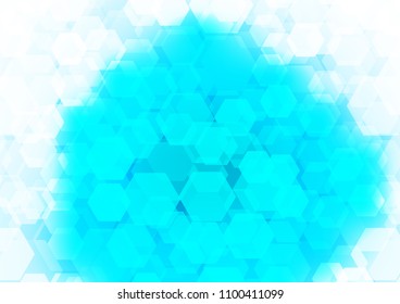 Light BLUE vector abstract polygonal template. Brand new colored illustration in blurry style with gradient. Brand new style for your business design.