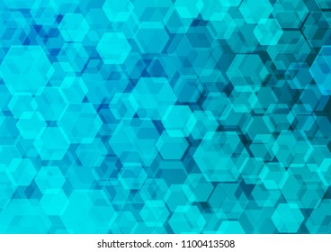 Light BLUE vector abstract polygonal pattern. Brand new colored illustration in blurry style with gradient. The polygonal design can be used for your web site.