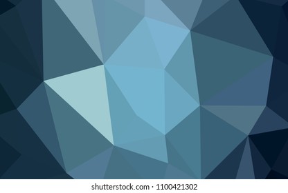 Light BLUE vector abstract polygonal template. Colorful illustration in abstract style with triangles. Brand new style for your business design.