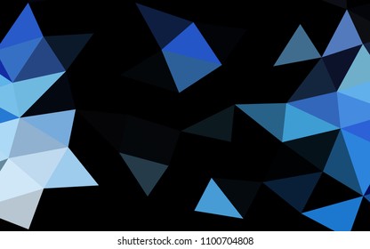 Light BLUE vector abstract polygonal abstract polygonal. Shining colored illustration in a Brand new style. The completely new template can be used for your brand book.
