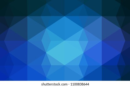 Light BLUE vector abstract polygonal background. Elegant bright polygonal illustration with gradient. New template for your brand book.