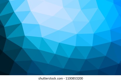 Light BLUE vector abstract polygonal abstract polygonal. Brand new colored illustration in blurry style with gradient. The polygonal design can be used for your web site.