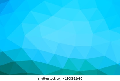 Light BLUE vector abstract polygonal abstract polygonal. Shining illustration, which consist of triangles. A completely new template for your business design.