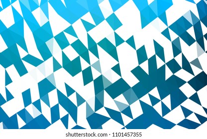 Light BLUE vector abstract polygonal template. Brand new colored illustration in blurry style with gradient. Brand new style for your business design.