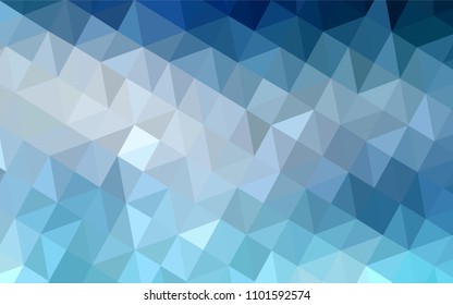 Light BLUE vector abstract polygonal pattern. Polygonal abstract illustration with gradient. New template for your brand book.