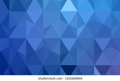 Light BLUE vector abstract polygonal pattern. A sample with polygonal shapes. New template for your brand book.