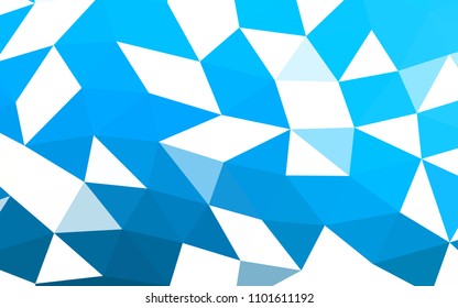 Light BLUE vector abstract polygonal abstract polygonal. A vague abstract illustration with gradient. Brand new style for your business design.
