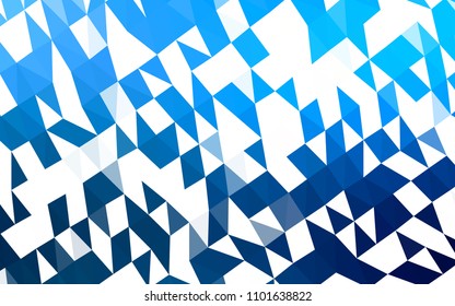 Light BLUE vector abstract polygonal background. Creative geometric illustration in Origami style with gradient. Triangular pattern for your business design.