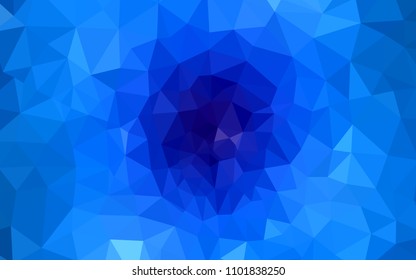 Light BLUE vector abstract polygonal background. Geometric illustration in Origami style with gradient.  Template for cell phone's backgrounds.