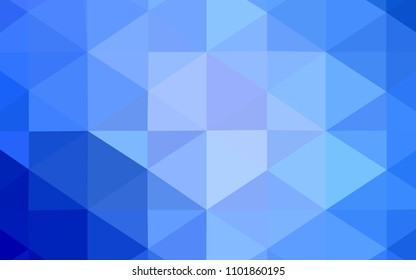 Light BLUE vector abstract polygonal template. Colorful illustration in abstract style with gradient. A new texture for your design.