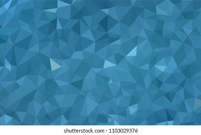 Light BLUE vector abstract polygonal pattern. Colorful abstract illustration with triangles. Template for cell phone's backgrounds.