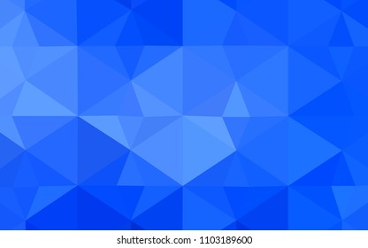 Light BLUE vector abstract polygonal template. Elegant bright polygonal illustration with gradient. The best triangular design for your business.