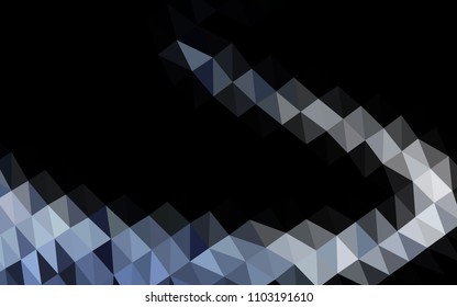 Light BLUE vector abstract polygonal layout. Triangular geometric sample with gradient.  A completely new template for your business design.