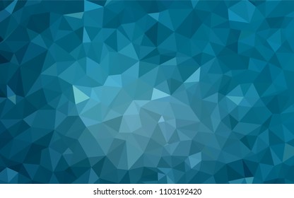 Light BLUE vector abstract polygonal pattern. A completely new color illustration in a polygonal style. Pattern for a brand book's backdrop.