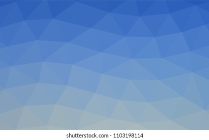 Light BLUE vector abstract polygonal template. Modern geometrical abstract illustration with gradient. Brand new design for your business.