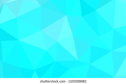 Light BLUE vector abstract polygonal pattern. Elegant bright polygonal illustration with gradient. New template for your brand book.