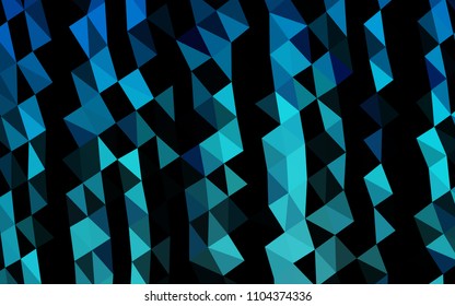Light BLUE vector abstract polygonal cover. Glitter abstract illustration with an elegant design. The textured pattern can be used for background.