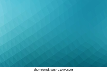 Light BLUE vector abstract polygonal layout. Glitter abstract illustration with an elegant design. Triangular pattern for your business design.