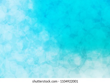 Light BLUE vector abstract polygonal pattern. Brand new colored illustration in blurry style with gradient. A completely new design for your business.