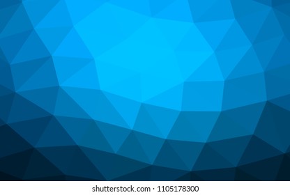 Light BLUE vector abstract polygonal abstract polygonal. Triangular geometric sample with gradient.  The polygonal design can be used for your web site.