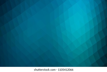 Light BLUE vector abstract polygonal layout. A sample with polygonal shapes. Brand new style for your business design.