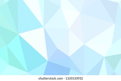 Light BLUE vector abstract polygonal pattern. Geometric illustration in Origami style with gradient.  Brand new design for your business.