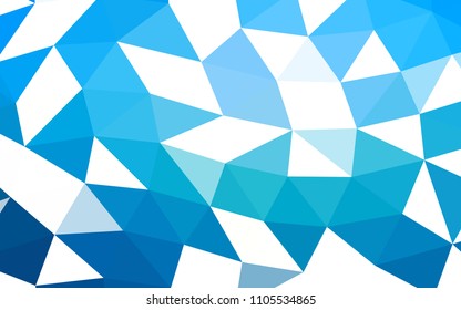 Light BLUE vector abstract polygonal abstract polygonal. Colorful illustration in abstract style with gradient. Brand new design for your business.