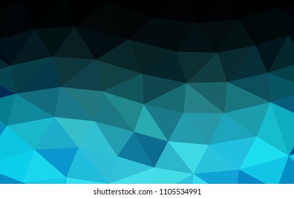 Light BLUE vector abstract polygonal abstract polygonal. An elegant bright illustration with gradient. The best triangular design for your business.