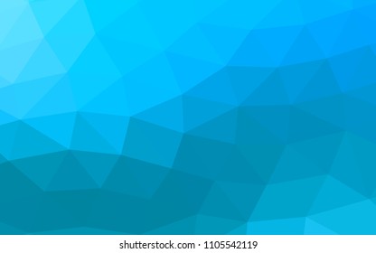 Light BLUE vector abstract polygonal abstract polygonal. Glitter abstract illustration with an elegant design. A completely new design for your business.