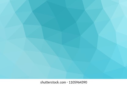 Light BLUE vector abstract polygonal abstract polygonal. Modern geometrical abstract illustration with gradient. The template can be used as a background for cell phones.