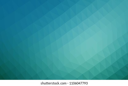 Light BLUE vector abstract polygonal layout. Brand new colored illustration in blurry style with gradient. Brand new style for your business design.