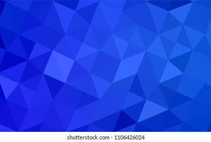 Light BLUE vector abstract polygonal background. Glitter abstract illustration with an elegant design. That new template can be used for your brand book.