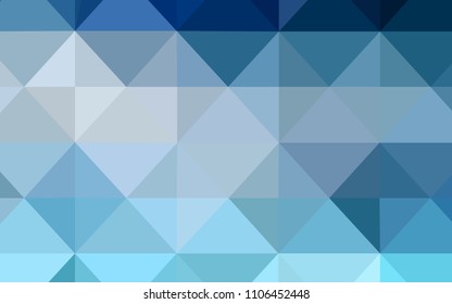 Light BLUE vector abstract polygonal background. Glitter abstract illustration with an elegant triangles. Brand new style for your business design.