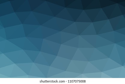 Light BLUE vector abstract polygonal abstract polygonal. Colorful abstract illustration with gradient. The completely new template can be used for your brand book.