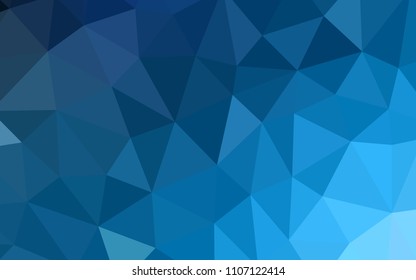 Light BLUE vector abstract polygonal background. A completely new color illustration in a polygonal style. Pattern for a brand book's backdrop.