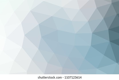 Light BLUE vector abstract polygonal background. Creative illustration in halftone style with gradient. Triangular pattern for your business design.