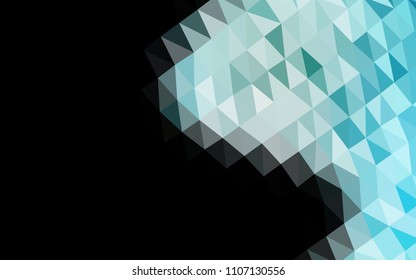 Light BLUE vector abstract polygonal texture. Brand new colored illustration in blurry style with gradient. The elegant pattern can be used as part of a brand book.