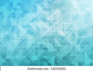Light BLUE vector abstract polygonal layout. A sample with polygonal shapes. Triangular pattern for your business design.