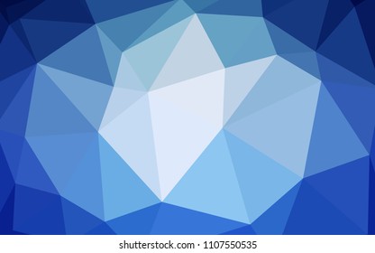 Light BLUE vector abstract polygonal template. Triangular geometric sample with gradient.  Polygonal design for your web site.