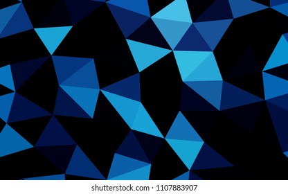 Light BLUE vector abstract polygonal abstract polygonal. A completely new color illustration in a vague style. The completely new template can be used for your brand book.