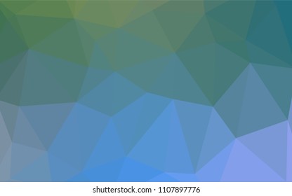Light BLUE vector abstract polygonal pattern. Creative geometric illustration in Origami style with gradient. Brand-new style for your business design.