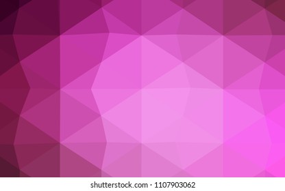 Light BLUE vector abstract polygonal template. Triangular geometric sample with gradient.  Triangular pattern for your business design.