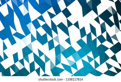 Light BLUE vector abstract polygonal cover. Colorful abstract illustration with gradient. The polygonal design can be used for your web site.