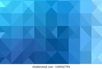 Light BLUE vector abstract polygonal pattern. Geometric illustration in Origami style with gradient.  Polygonal design for your web site.